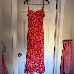 Beginning Boutique Red Floral Dress